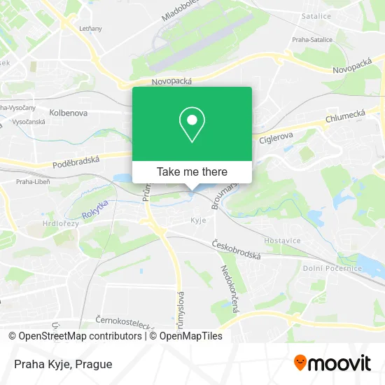 Карта Praha Kyje