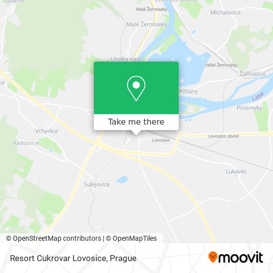 Карта Resort Cukrovar Lovosice