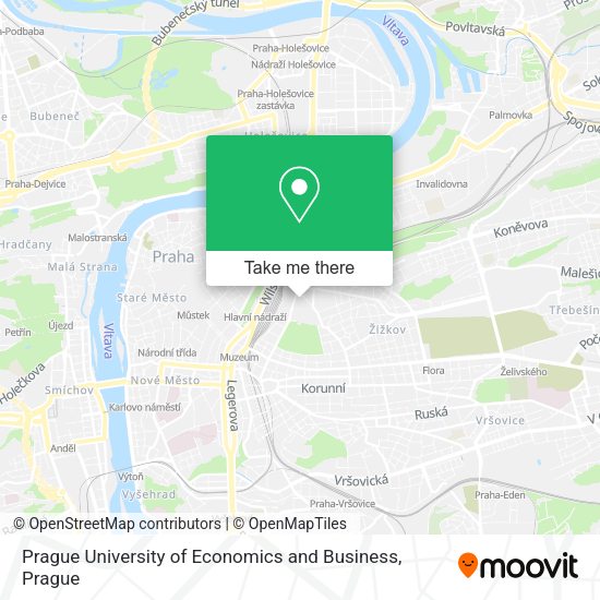 Карта Prague University of Economics and Business
