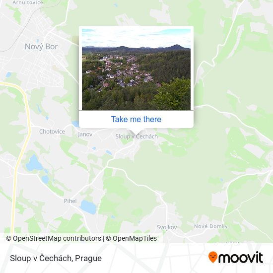 Sloup v Čechách map