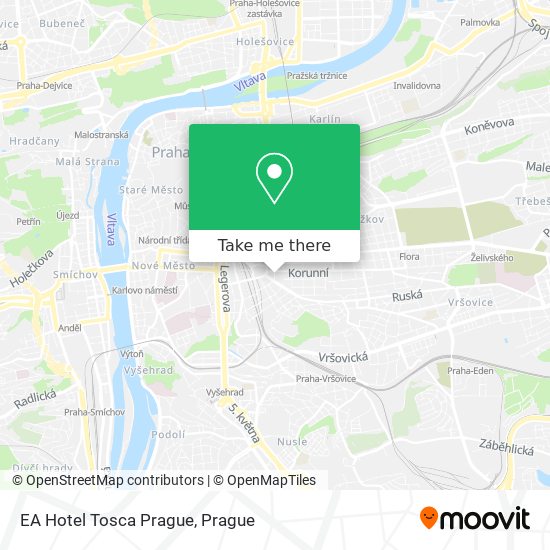 EA Hotel Tosca Prague map