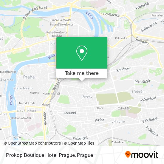 Prokop Boutique Hotel Prague map