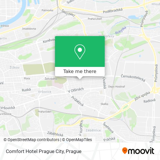 Карта Comfort Hotel Prague City