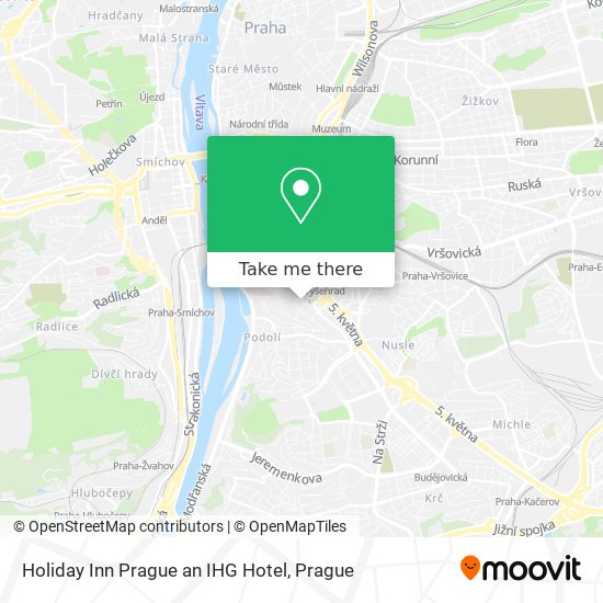 Карта Holiday Inn Prague an IHG Hotel