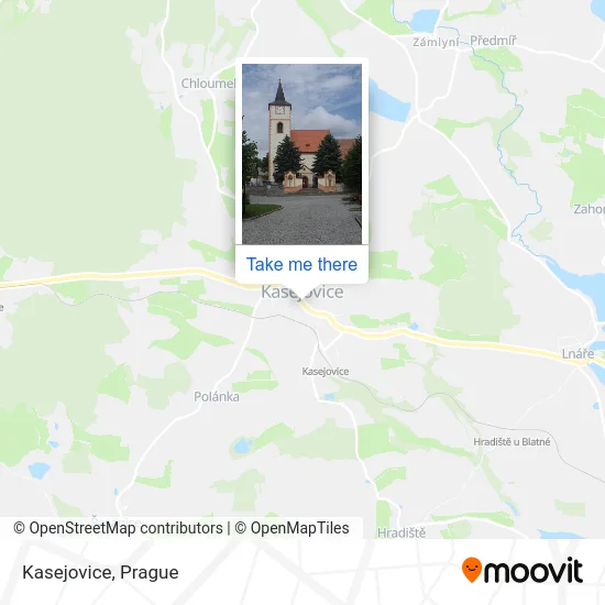 Карта Kasejovice