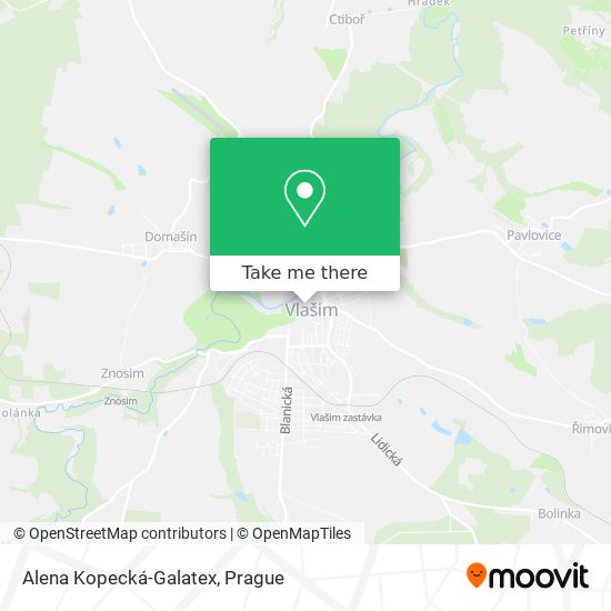 Alena Kopecká-Galatex map