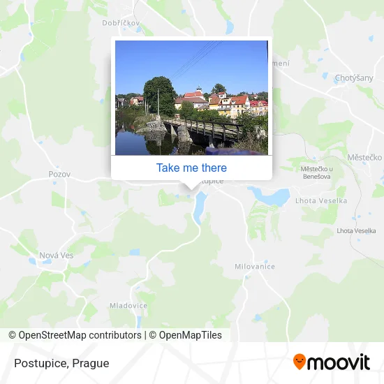 Карта Postupice
