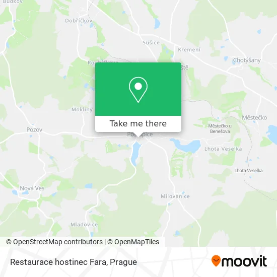Карта Restaurace hostinec Fara