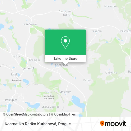 Карта Kosmetika Radka Kuthanová