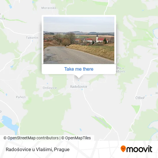 Карта Radošovice u Vlašimi