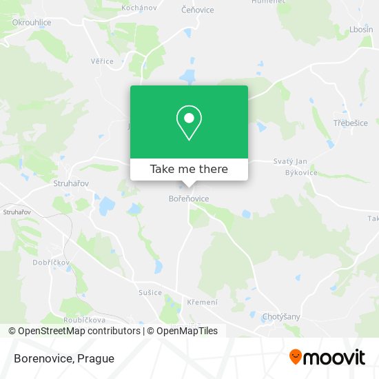 Borenovice map