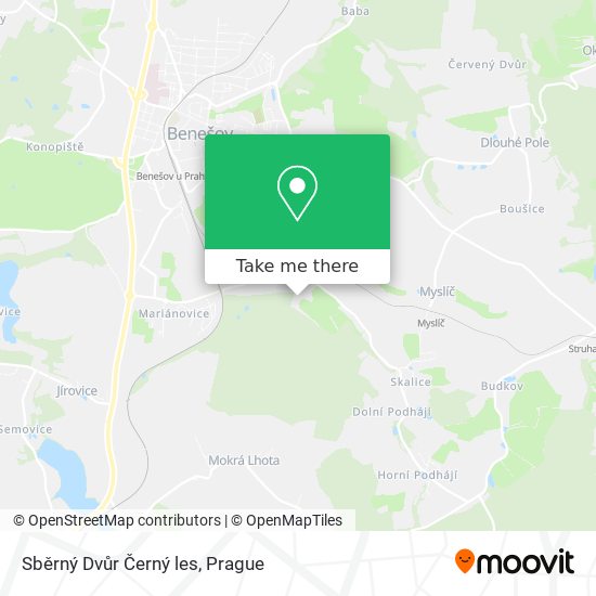 Sběrný Dvůr Černý les map