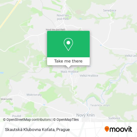 Skautská Klubovna Koťata map