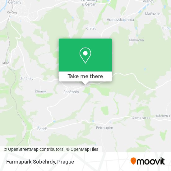 Карта Farmapark Soběhrdy