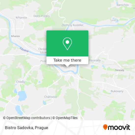 Bistro Sadovka map