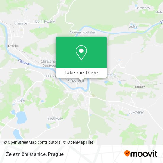 Železniční stanice map