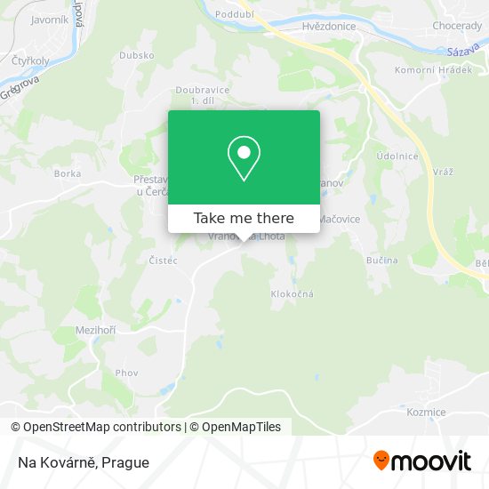 Na Kovárně map