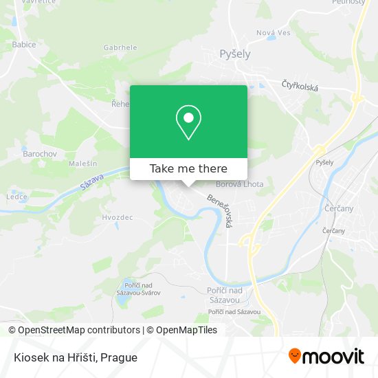 Kiosek na Hřišti map