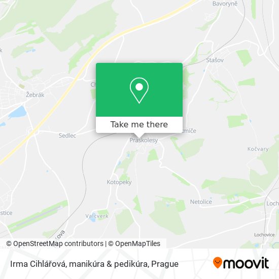 Irma Cihlářová, manikúra & pedikúra map