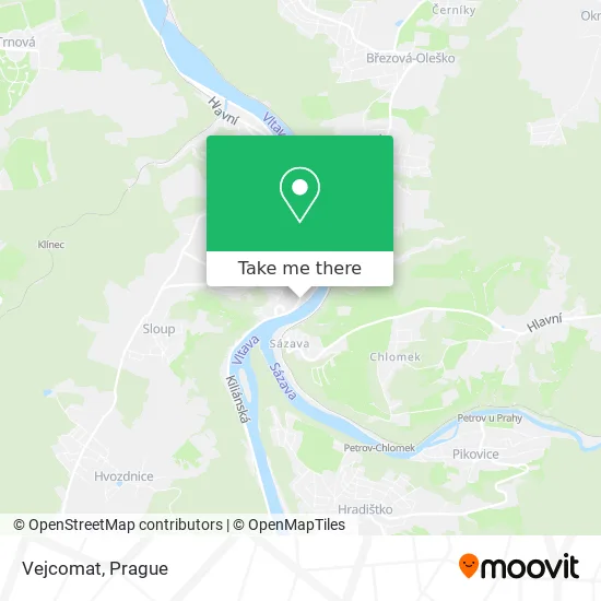 Карта Vejcomat