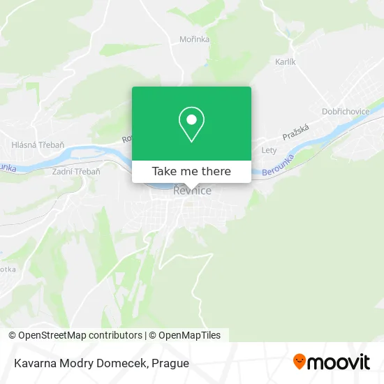 Карта Kavarna Modry Domecek