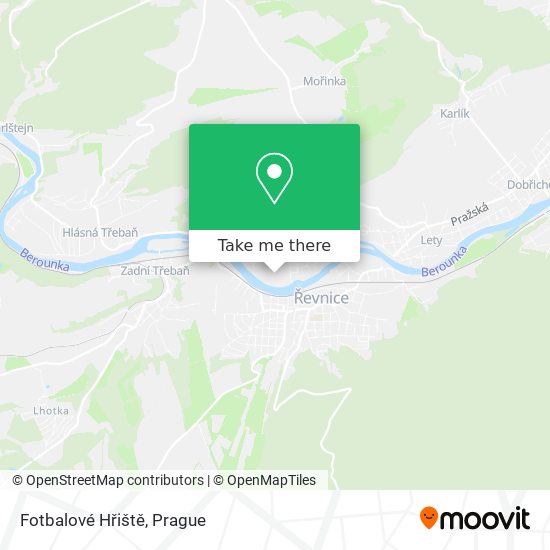 Fotbalové Hřiště map