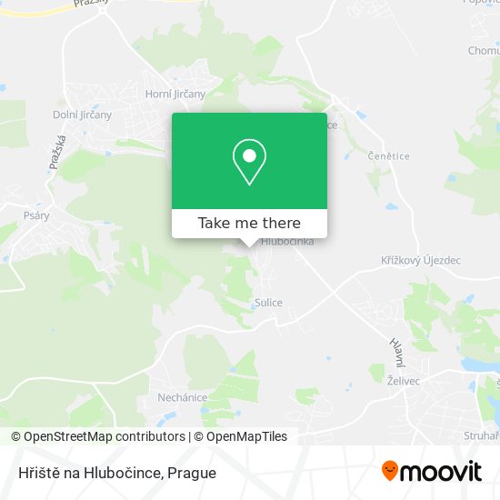 Hřiště na Hlubočince map