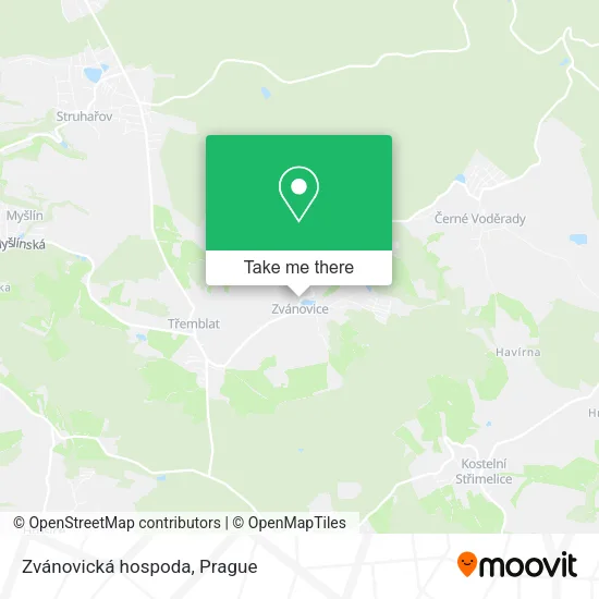 Карта Zvánovická hospoda