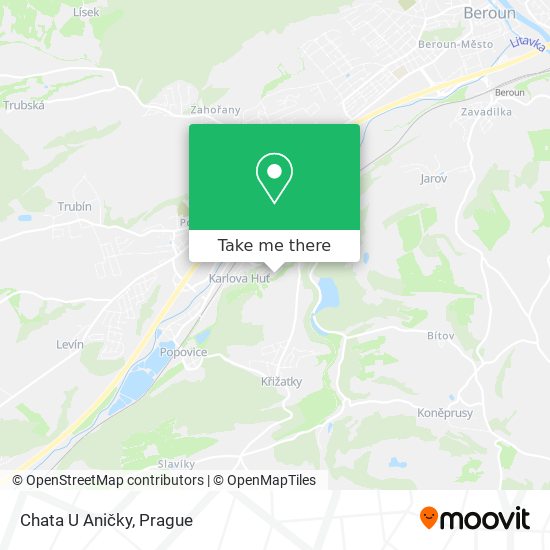 Chata U Aničky map