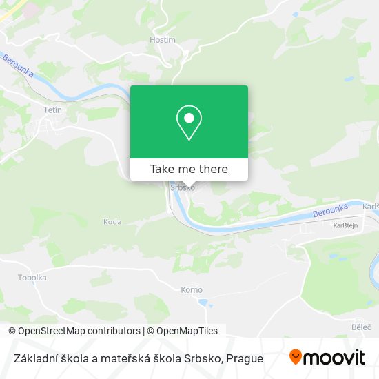 Základní škola a mateřská škola Srbsko map