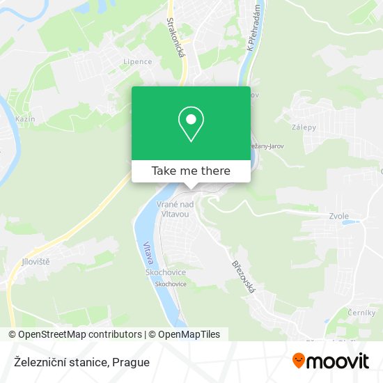 Železniční stanice map