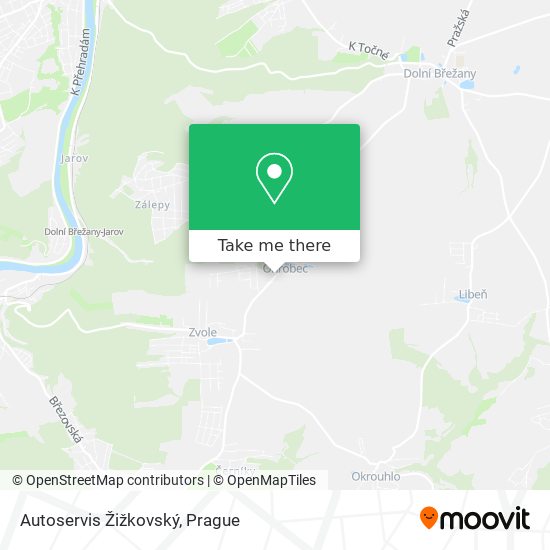 Autoservis Žižkovský map