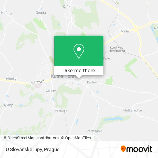 Карта U Slovanské Lípy