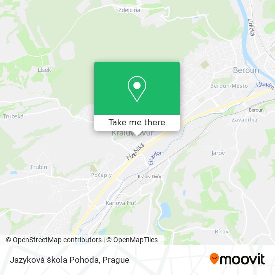 Jazyková škola Pohoda map