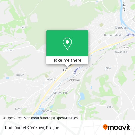 Kadeřnictví Křečková map