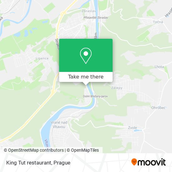 King Tut restaurant map