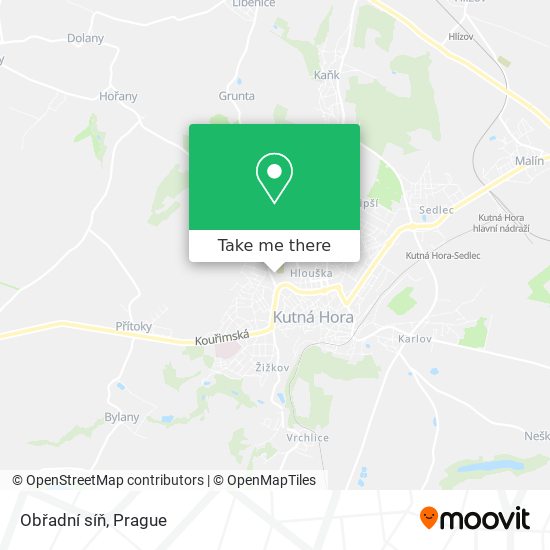 Obřadní síň map