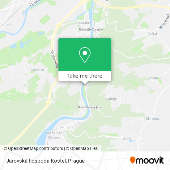 Jarovská hospoda Kostel map