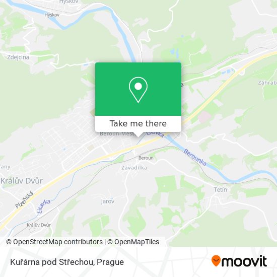 Kuřárna pod Střechou map