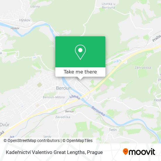 Kadeřnictví Valentivo Great Lengths map