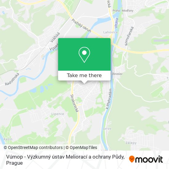 Vúmop - Výzkumný ústav Meliorací a ochrany Půdy map