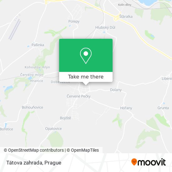 Tátova zahrada map