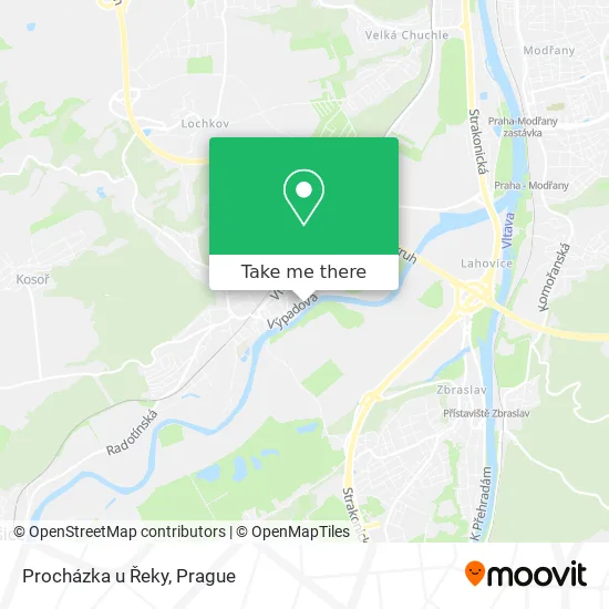 Карта Procházka u Řeky