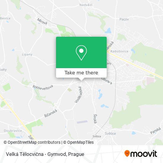 Velká Tělocvična - Gymvod map