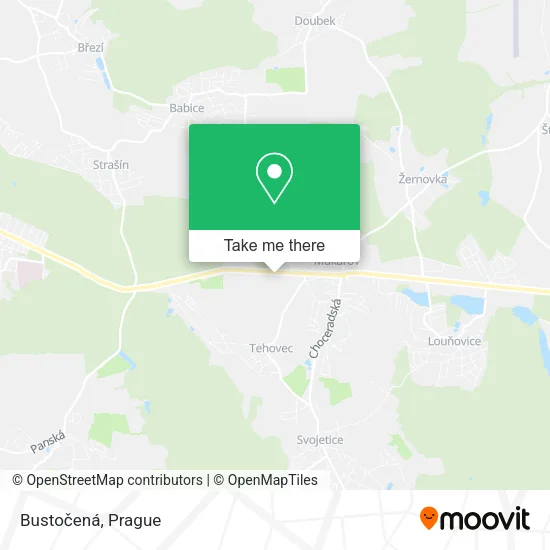 Карта Bustočená