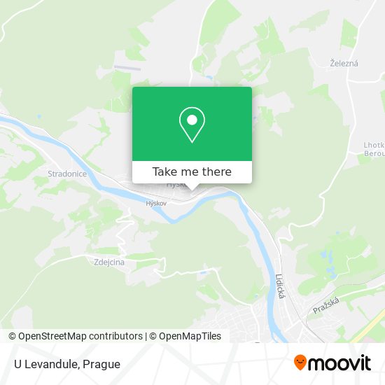 U Levandule map