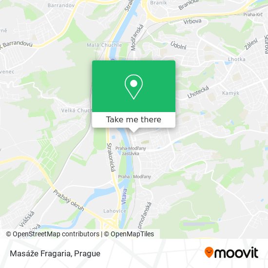 Masáže Fragaria map