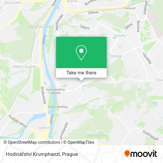 Карта Hodinářství Krumphanzl