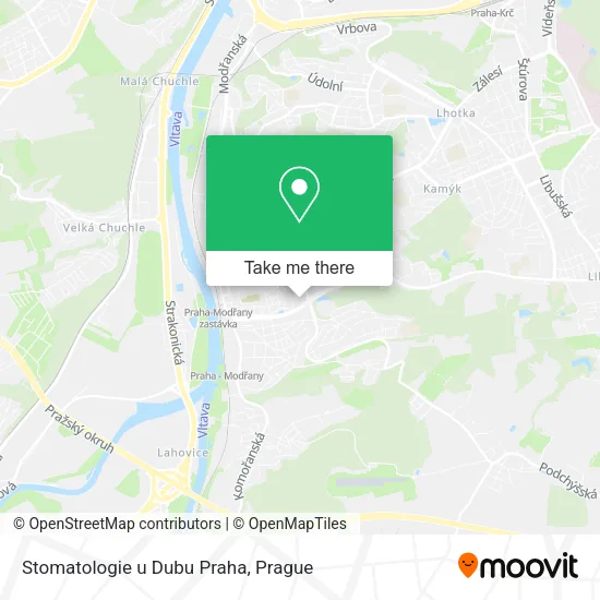 Карта Stomatologie u Dubu Praha