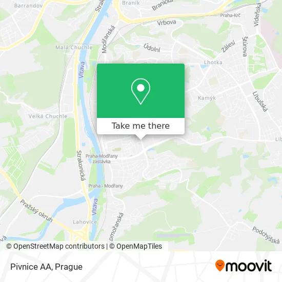 Карта Pivnice AA